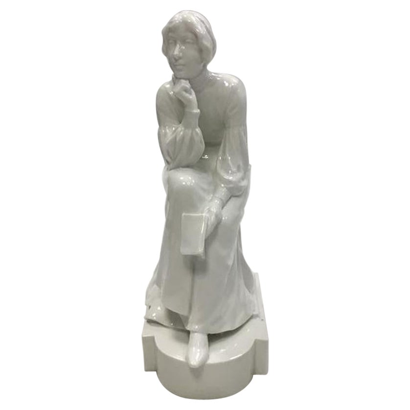 Royal Copenhagen Blanc De Chine Figurine of Woman