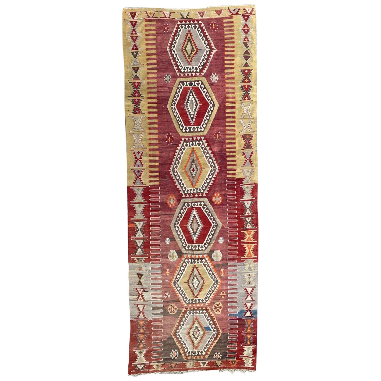 759 Very Beautiful Vintage Turkish Kilim For Sale at 1stDibs