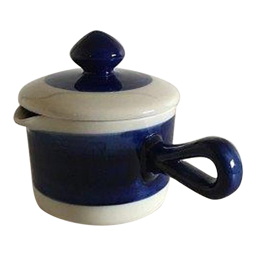 Antique White Ceramic Pitcher with Pewter Lid at 1stDibs