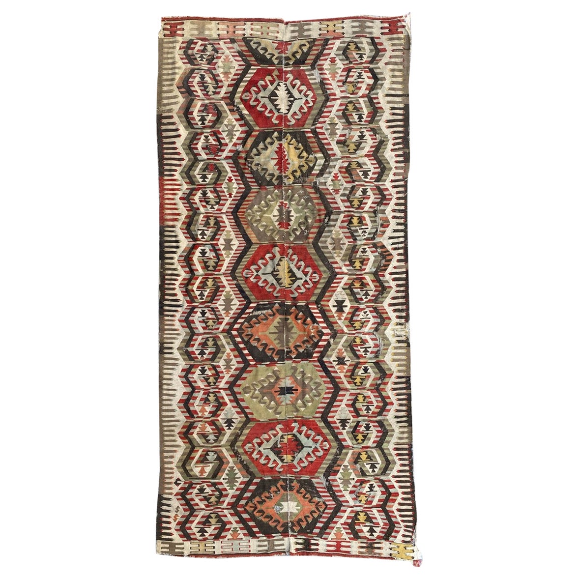 Nice Antique Turkish Long Kilim