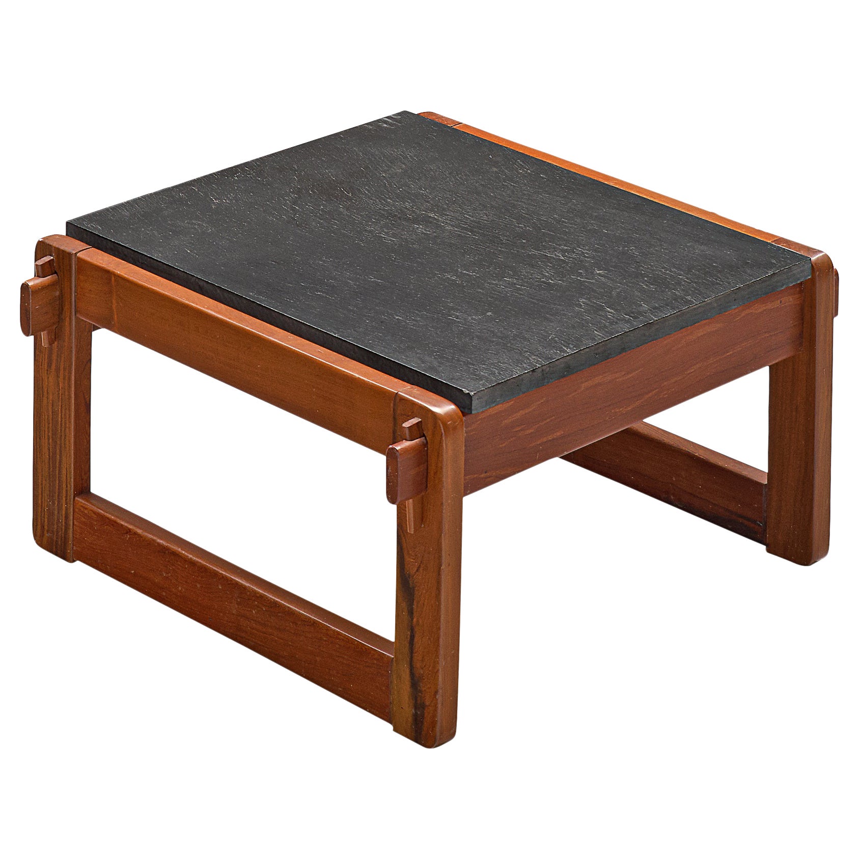 Percival Lafer Coffee Table in Wood and Slate