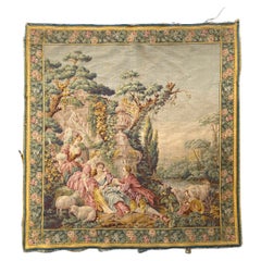 Nice Vintage Aubusson Style Tapestry