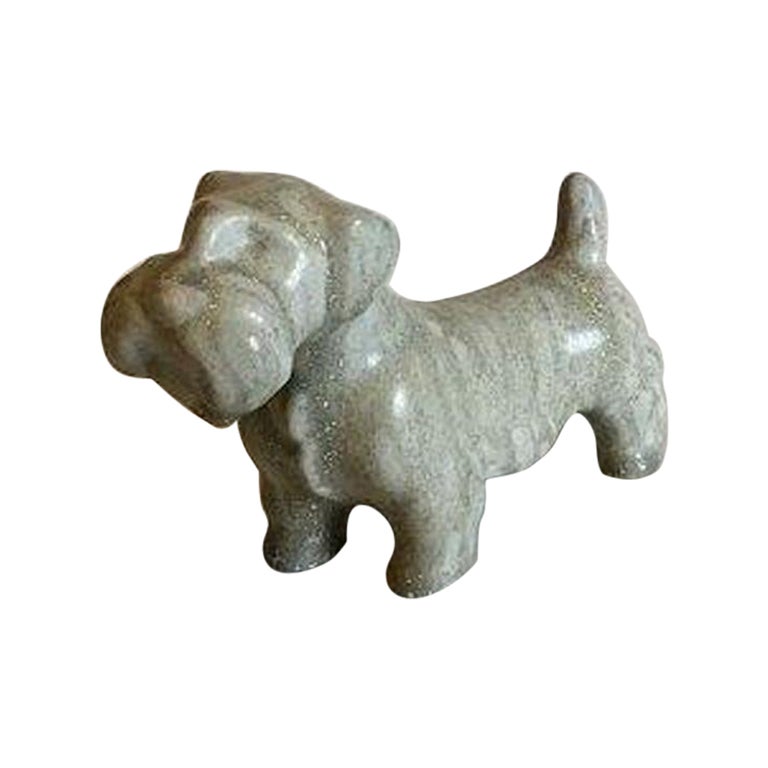 Arne Bang Stoneware Standing Scottish Dog No 210 For Sale