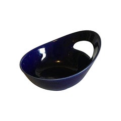 Rorstrand Blå Eld / Blue Fire Serving Bowl with Handle