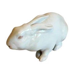 Royal Copenhagen Figurine of Albino Rabbit
