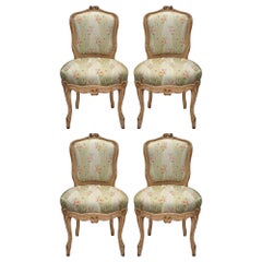 Set of Four French Mid 19th Century Louis XV St. Carved Chairs