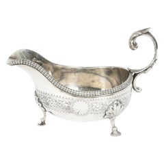 Antique Victorian Silver Plated Sauce Boat Elkington & Co Dated 1867 19th C