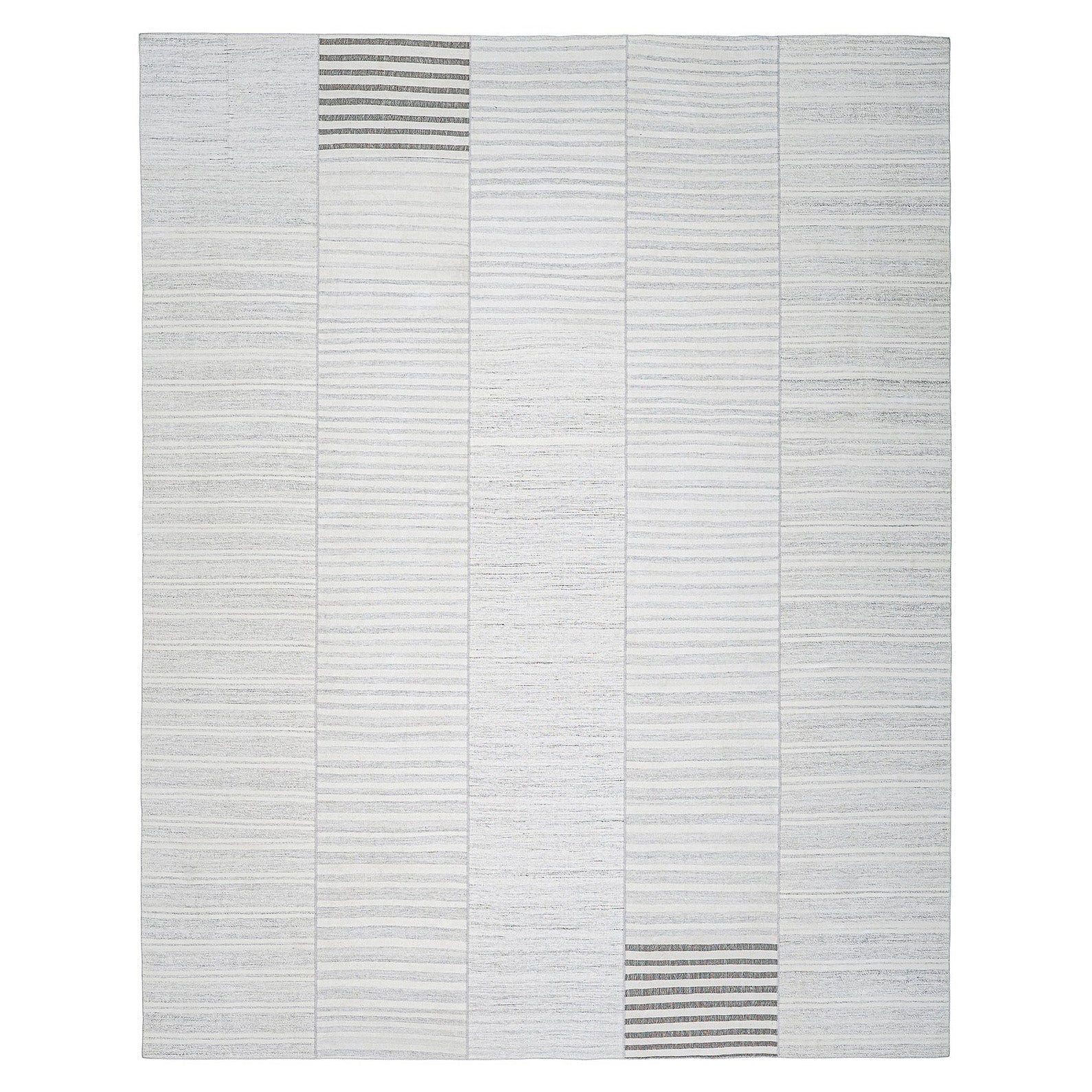 Vintage Mid-Century Modern Minimalist Flatweave Rug For Sale