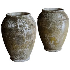 Vintage Pair of Urns by Willy Guhl, Switzerland, Circa 1950