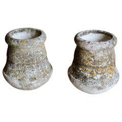 Pair of Concrete Planters from France, Circa 1940