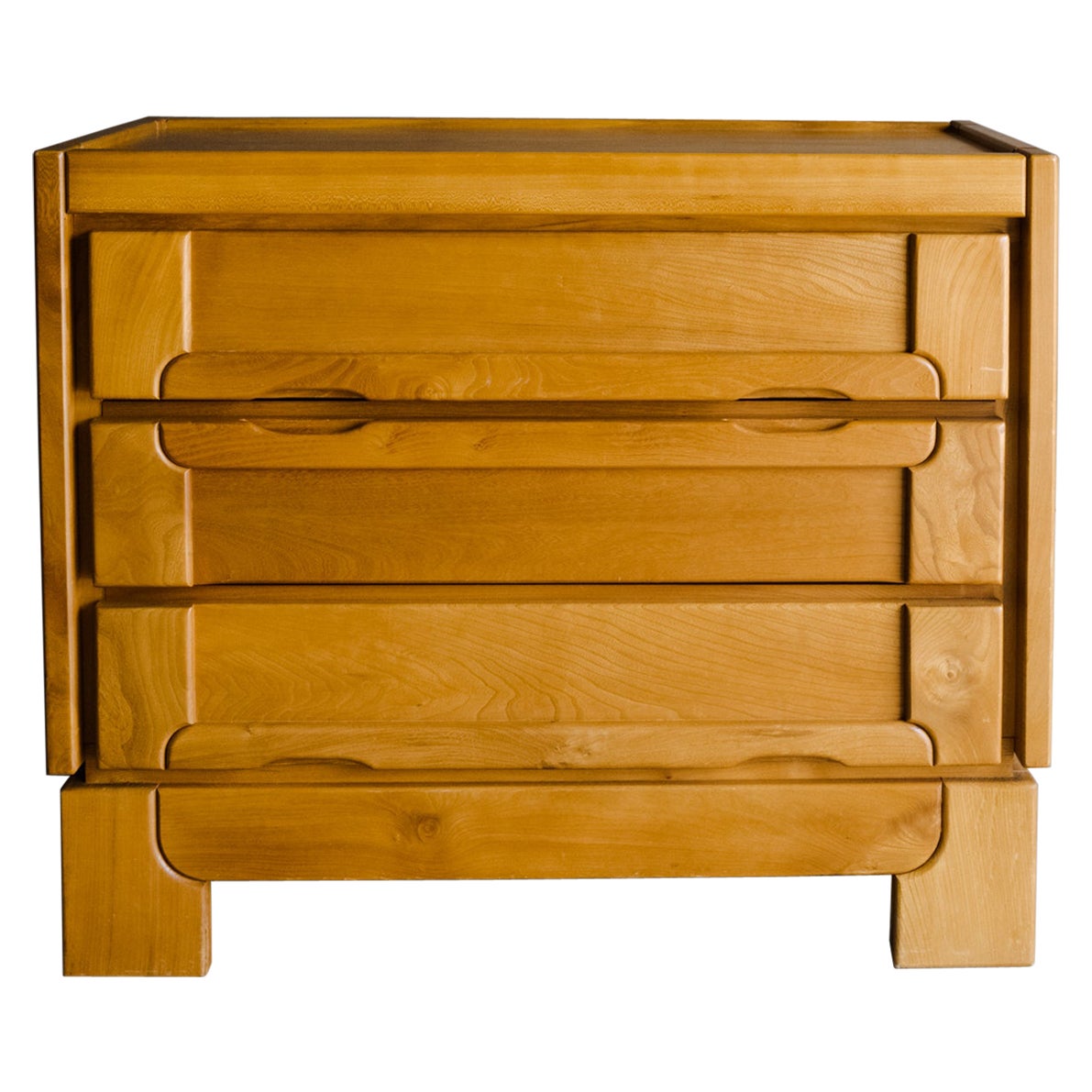Vintage Elm Chest of Drawers from France, Circa 1960