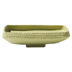 Bol martelé vert mat du 21e siècle par Ceramica Gatti, designer A. Anastasio