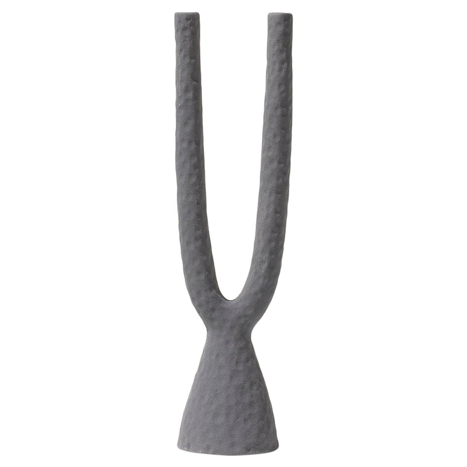 Candeliere blu opaco del XXI secolo di Ceramica Gatti, designer A. Anastasio in vendita