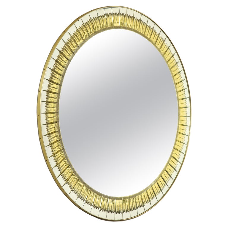 Italian 1960s Cristal Arte Mirror For Sale