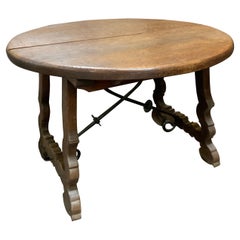 Antique 19th Century Adjustable Oak Breakfast Table