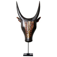 Nandi Bull Carving Mounted