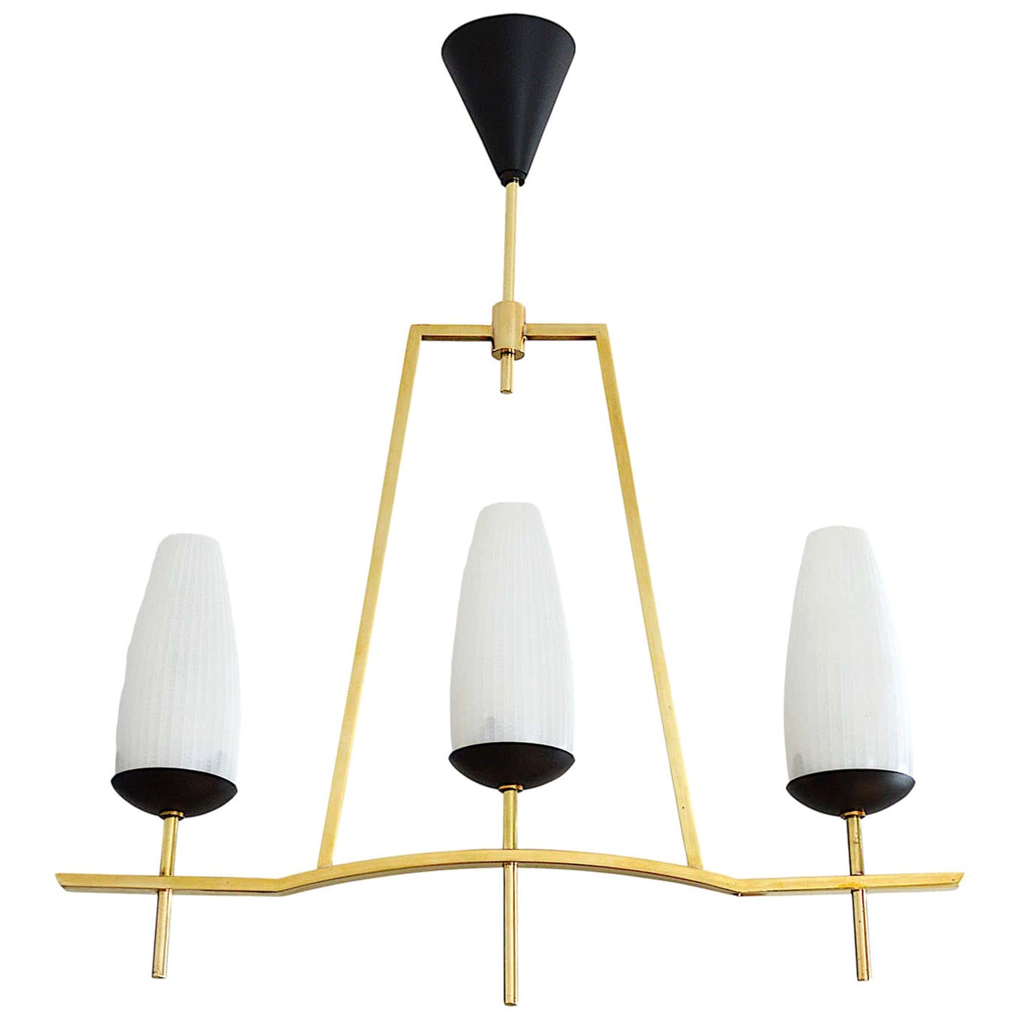 Lunel French Midcentury Chandelier, 1950s