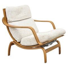 Charlton Century 21 Chaise longue Orbit Chaise longue moderne du milieu du siècle Cadre en bois courbé vintage
