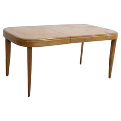 Mid-Century Modern Heywood Wakefield Champagne Extendable Dining Table