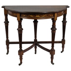 Late Victorian Rosewood Inlaid Side Table