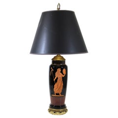 French Neoclassical Porcelain Vase Table Lamp