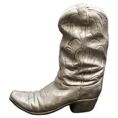 Antique Metal Cowboy Boot
