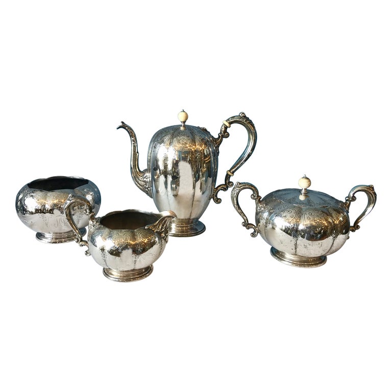 Sterling Tea Set by Bailey Banks and Biddle For Sale at 1stDibs