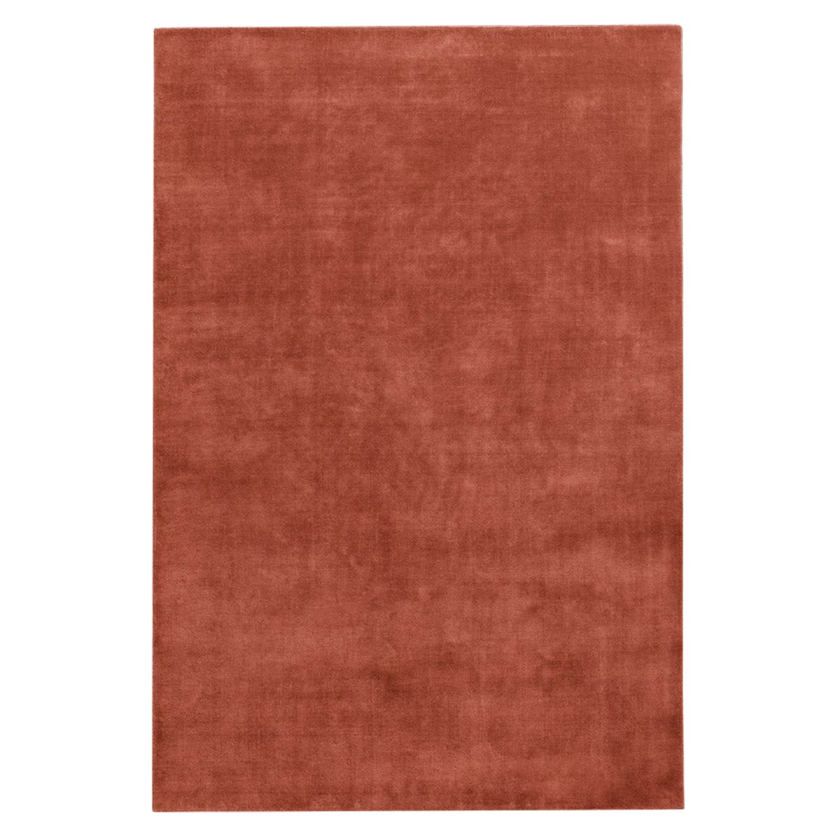Grand Brick Red, Wool Cut Pile Rug For Sale