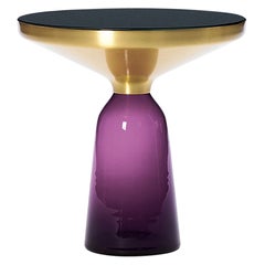 ClassiCon Bell Side Table in Brass and Amethyst Designed by Sebastian Herkner