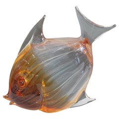 Murano Glass Fish Sculpture by Licio Zanetti
