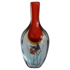 Murano Hand Blown Aquarium Vase attributed to Alfredo Barbini