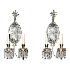 Pair of Silver Plated Sconces