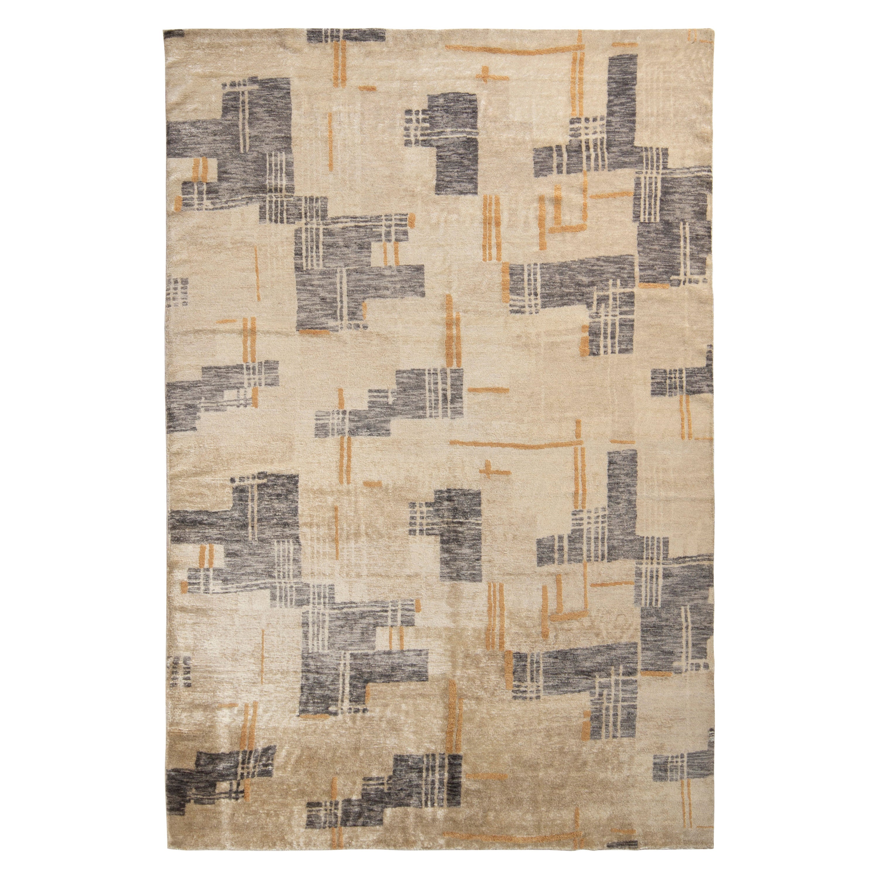 Rug & Kilim’s Abstract Rug In An All Over Geometric Pattern For Sale