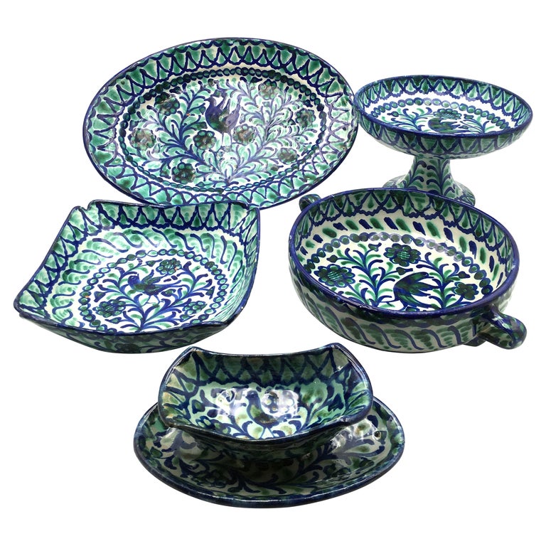 Set of 5 Fajalauza Serving Dishes For Sale at 1stDibs