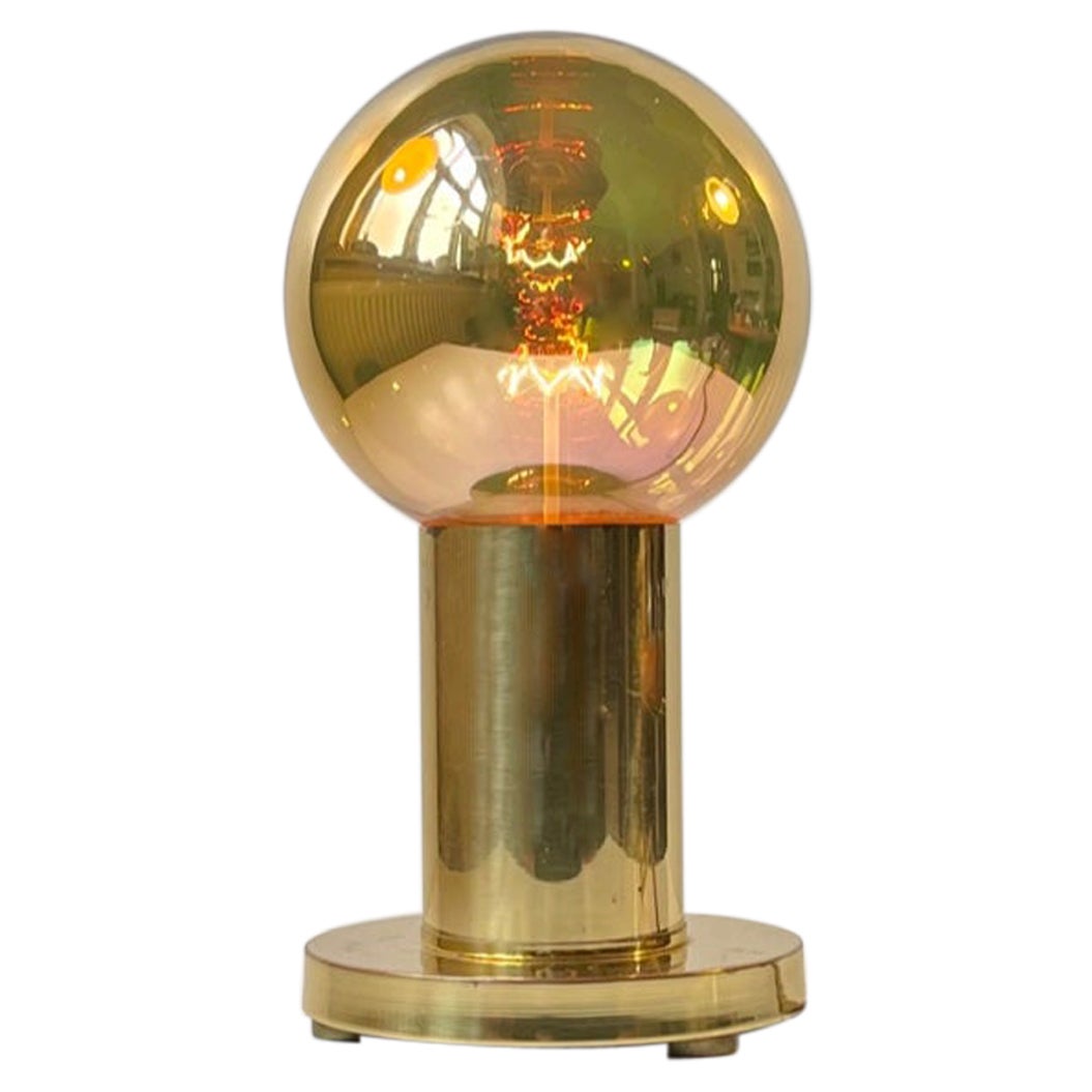 Spy Ball Table Lamp in Brass by Frimann, 1960s