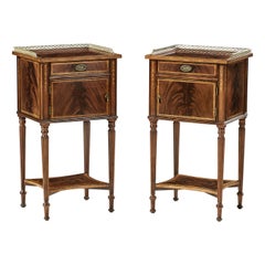 Pair of Regency Style Bedside Tables