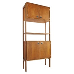 Ello Mid Century Walnut Free Standing Wall Unit