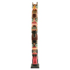 North Western-Style Carved TOTEM Pole