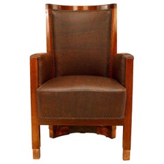 Vintage American Mission Oak Arm Chairs