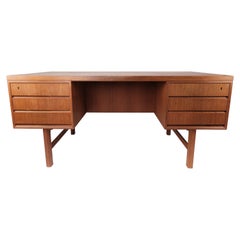 Vintage Desk Made In Teak Designed By Omann Junior From 1960s