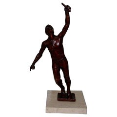 Royal Copenhagen Bronze Statuette Sterett-Gittings Kelsey Tennis Player, 1976