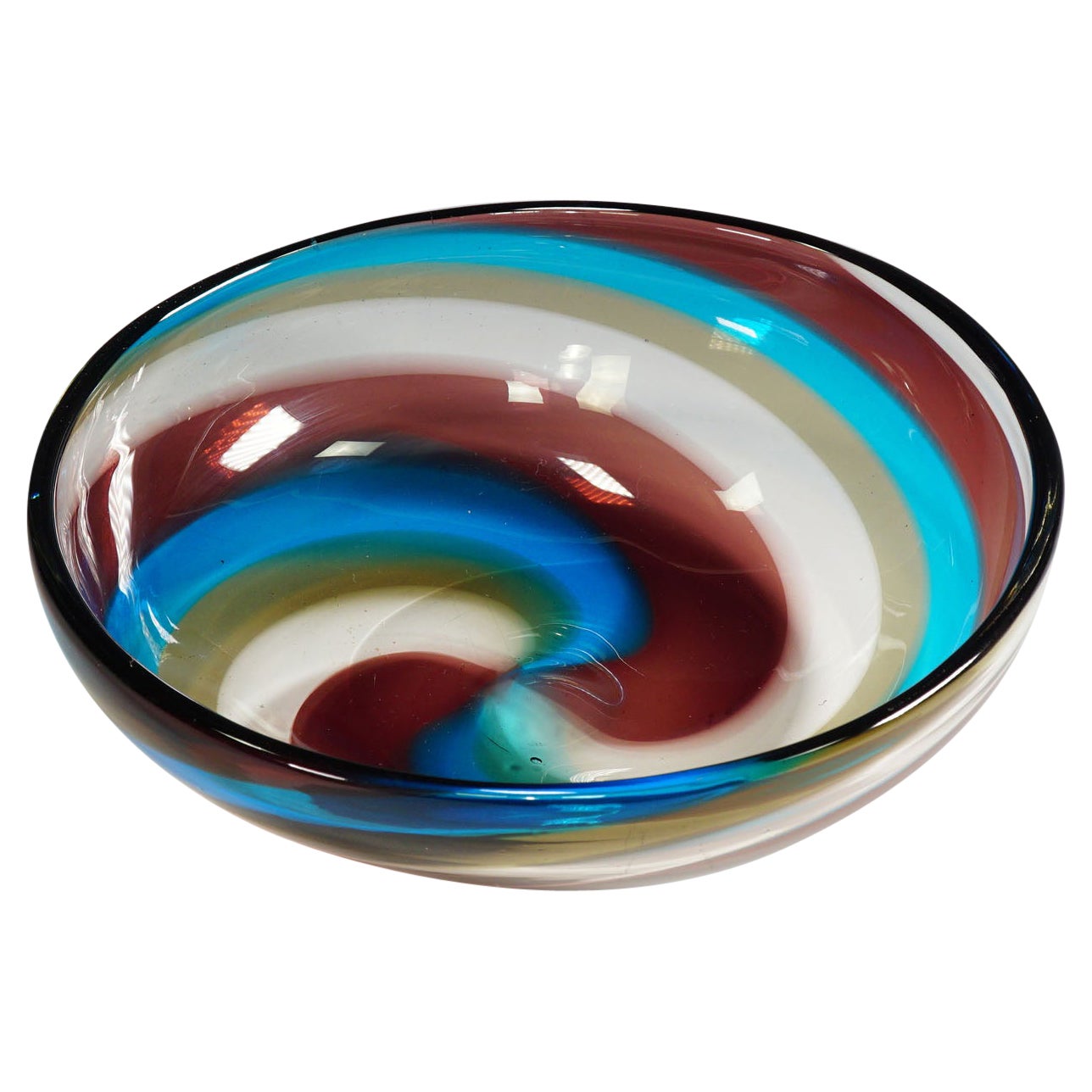 Fulvio Bianconi "A Fasce Ritorte" Bowl for Venini ca. 1960s