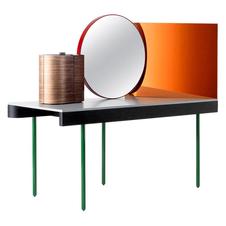 Doshi Lieven Dressing Table 'Chandlo' Ash /Steel/Mirror/ by BD Barcelona  For Sale