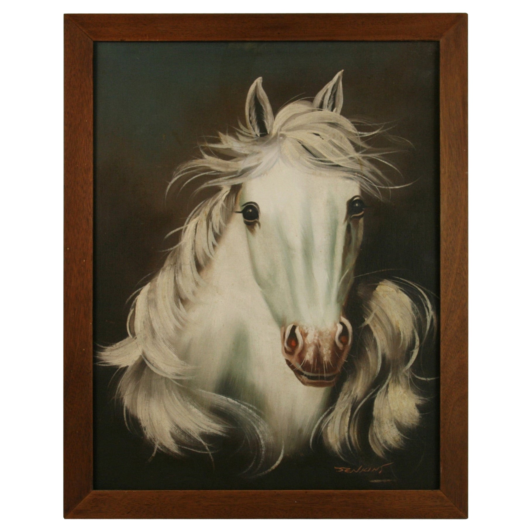 "White Horse" Painting by Gladys Morante For Sale at 1stDibs