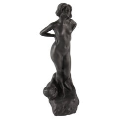 P. Ipsens Enke Figurine of a Young Woman Designed by Jens Jacob Bregnoe Nielsen