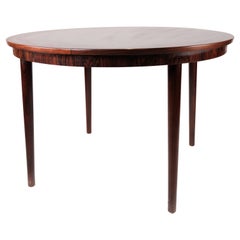 Round Dining Table in Rosewood of Danish Design from the 1960s