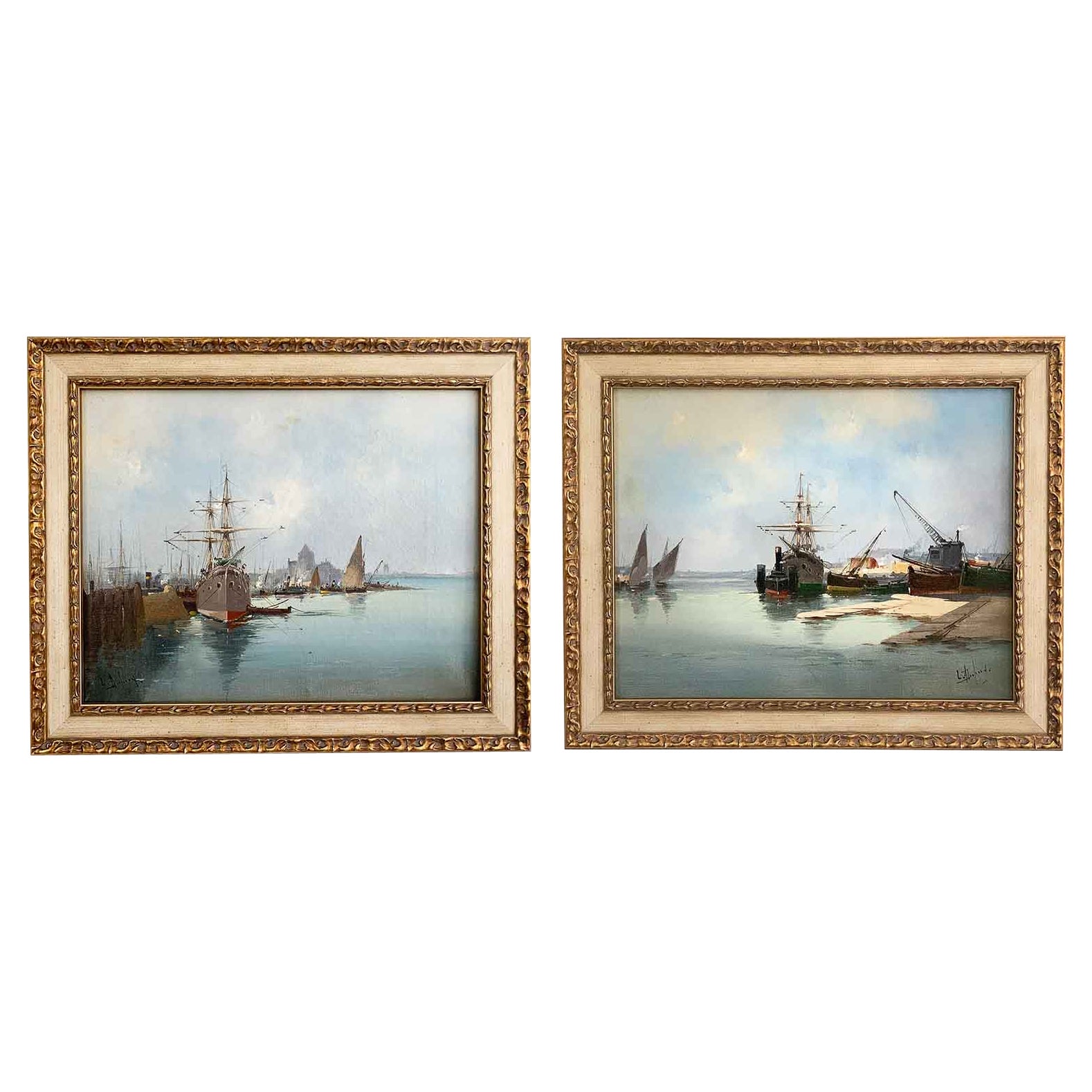 Galien-Laloue Eugène Alias Léon Dupuy "Set of Marines" For Sale