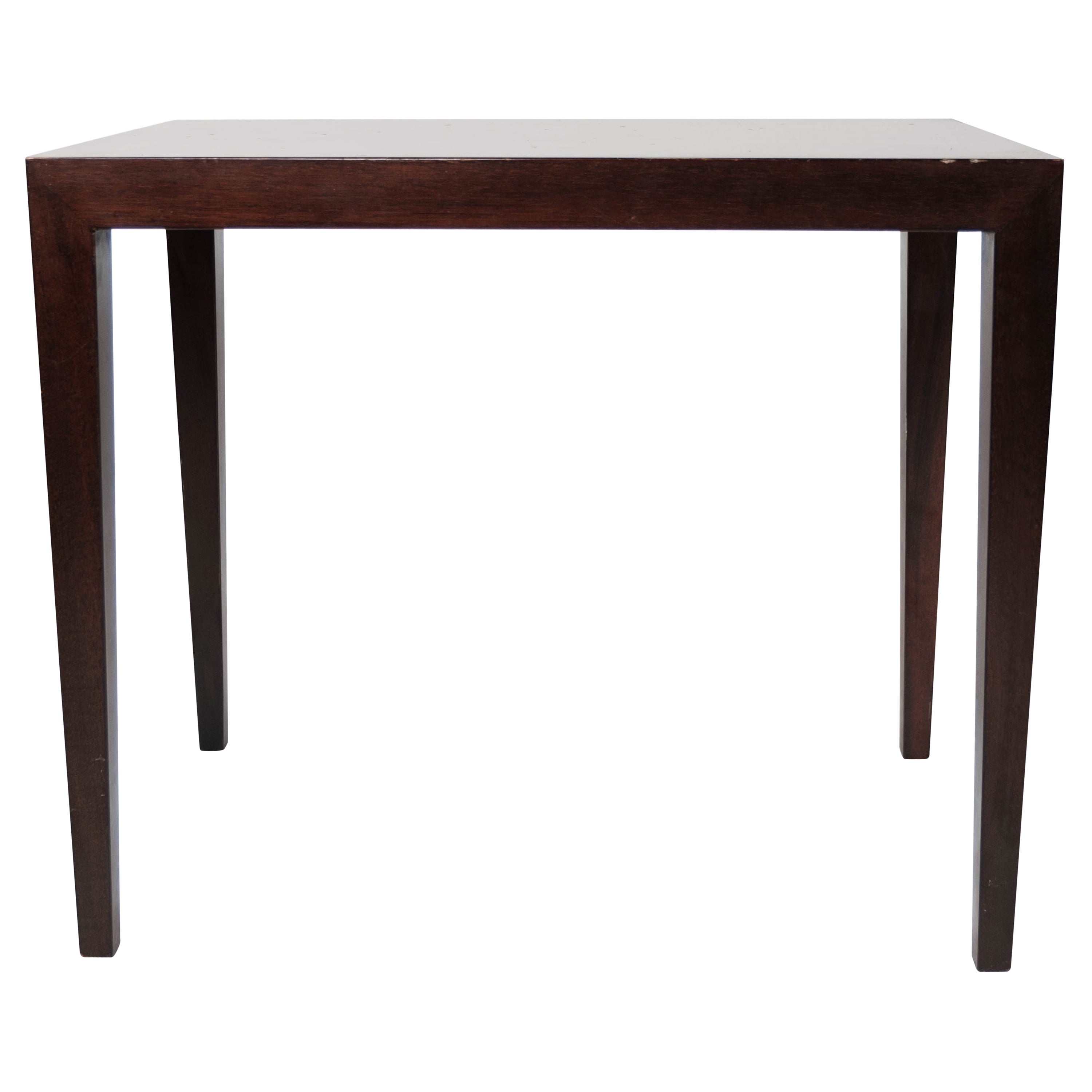 Side Table in Mahogany Designed by Severin Hansen for Haslev Furniture, 1960s For Sale