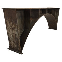 1960s French Welded Steel Console Table