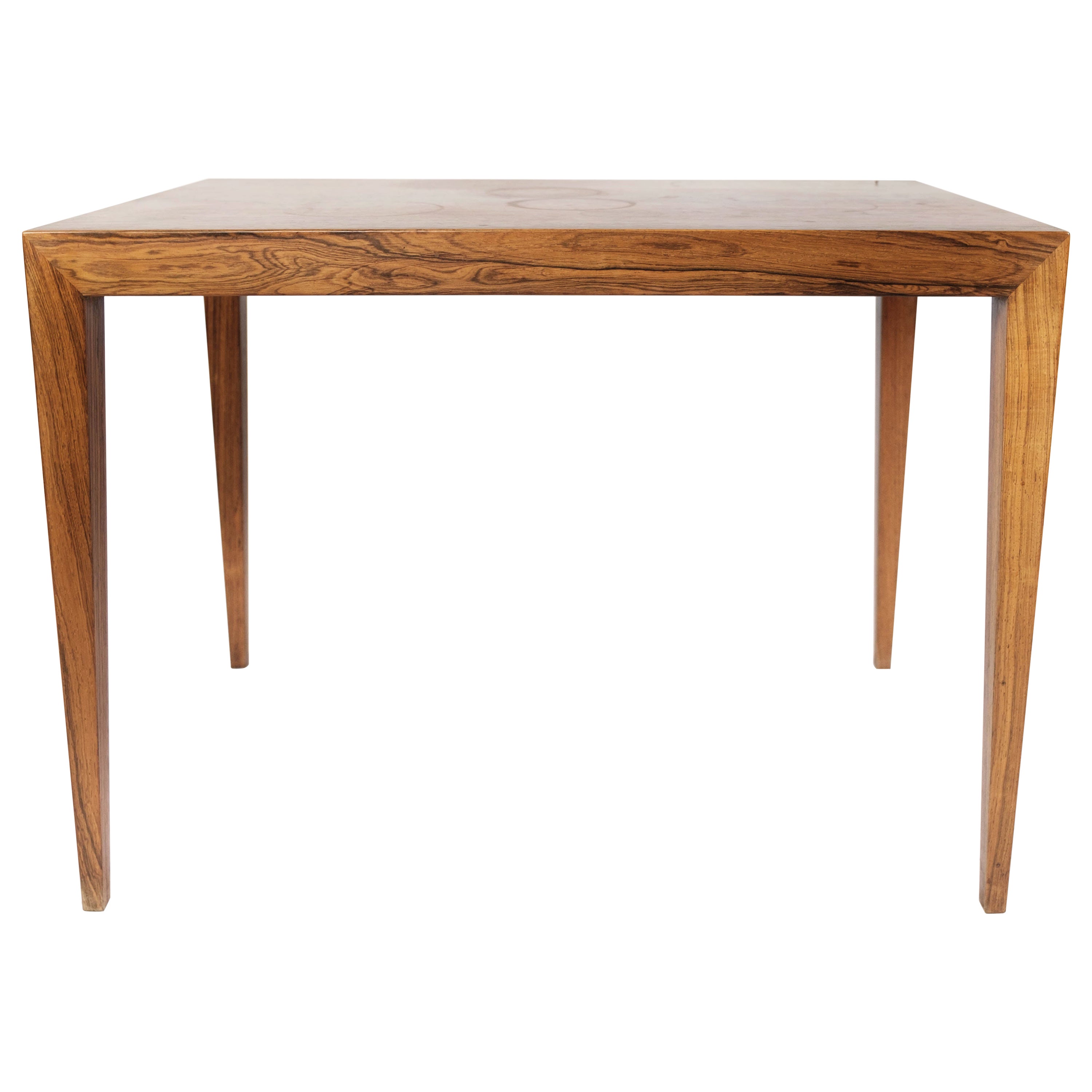 Table d'appoint en bois de rose conçue par Severin Hansen pour Haslev Furniture, années 1960